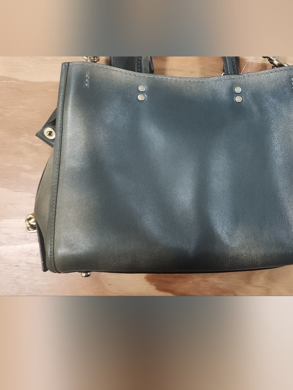 Coach Rogue Bag 31 In Green Loved Leather - Picture 11 of 16